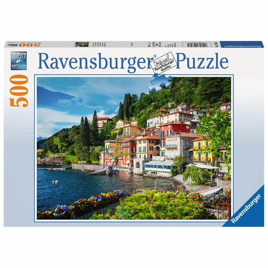 Ravensburger Puzzle Lake Como Italy, Adult Puzzle, Adult Puzzles, Premium Puzzle, Standard Format, 500 Pieces, 14756 4