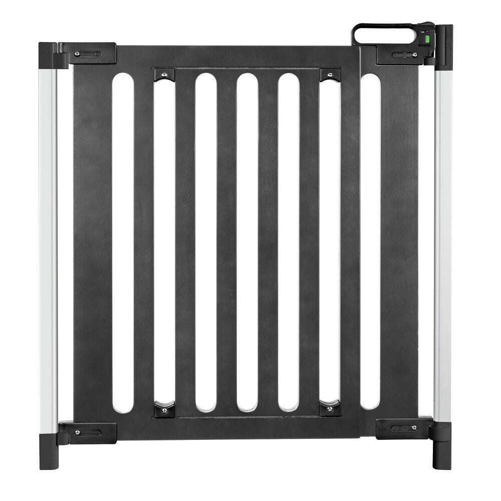 reer Trend DesignLine door/stair guard, door gate, stair gate, stair safety gate, safety gate, for screwing, wood, width 76 - 106 cm, 46011