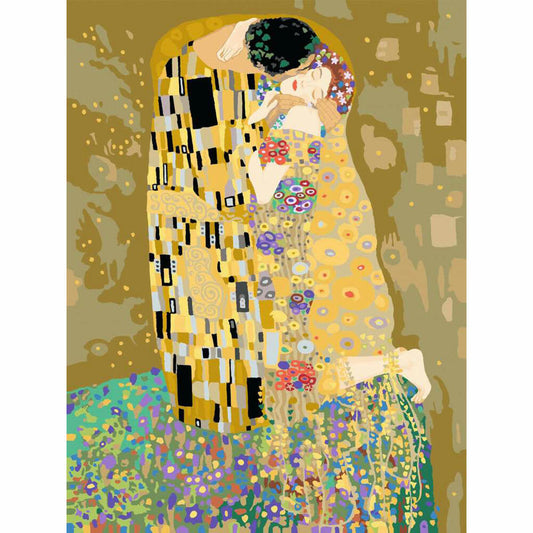 Ravensburger CreArt ART Collection: The Kiss Klimt, painting by numbers, painting set, coloring page, painting, 23648