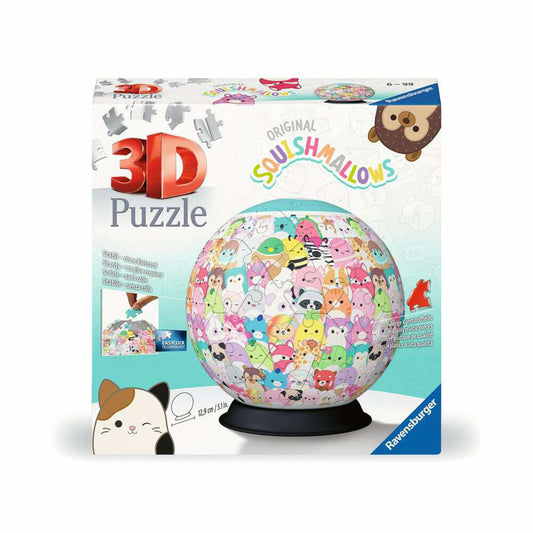 Ravensburger Puzzle Ball Squishmallows, 72 pieces, 3D puzzle, puzzle ball, from 6 years, 11583
