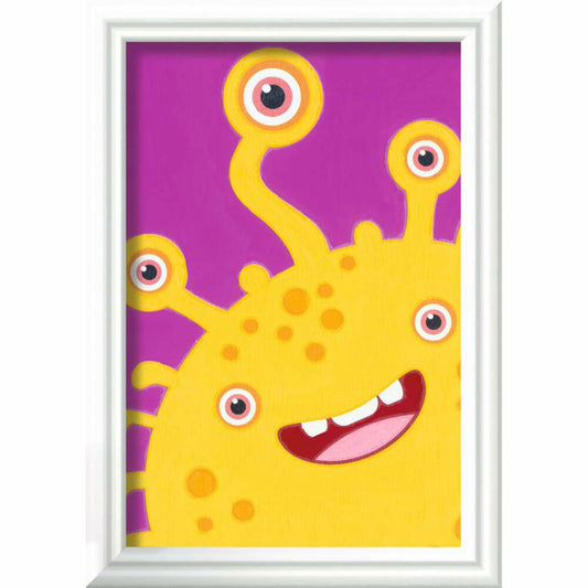 Ravensburger Paint by Numbers Yellow Monster, Painting Set, Coloring Page, Children, from 7 years, 23631