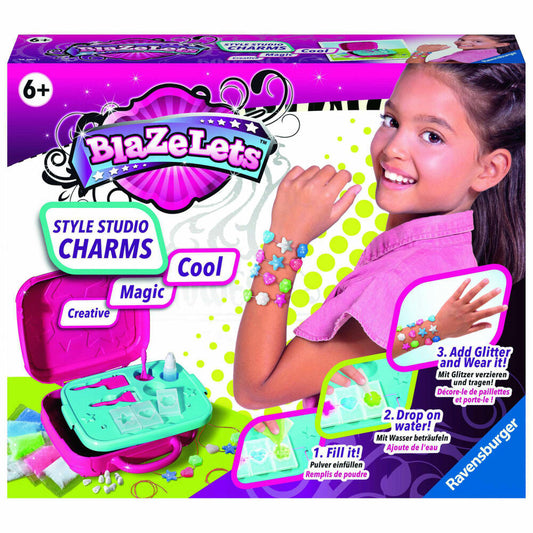 Ravensburger Blazelets Style Studio Charms, Crafts, Magic Bracelets, Bracelet, Creative Set, 18100
