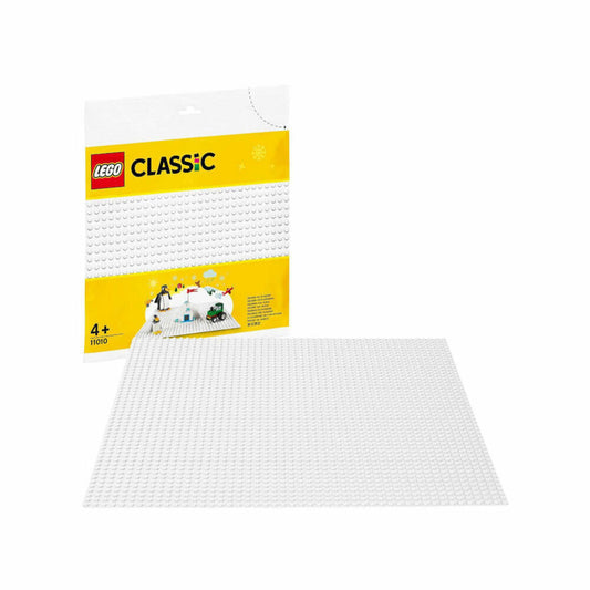 LEGO Classic White Building Plate, Baseplate, Plate, Accessories, Construction Toy, 11010