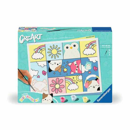 Ravensburger CreArt Squishmallows, Malen nach Zahlen, Malset, Malvorlage, Malen, 23727