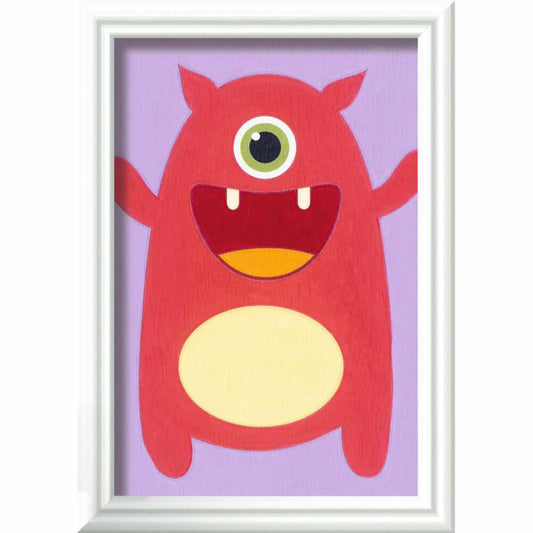 Ravensburger Malen nach Zahlen Rotes Monster, Malset, Malvorlage, Kinder, ab 7 Jahren, 23630