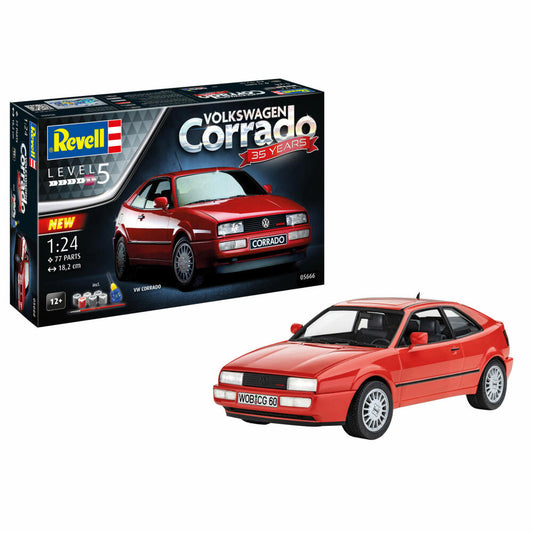 Revell Modellbausatz Geschenkset 35 Years VW Corrado, mit Basis-Zubehör, 76 Teile, 05666