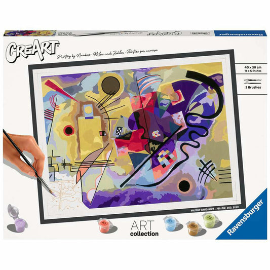 Ravensburger CreArt ART Collection: Yellow, Red, Blue Kandinsky, Malen nach Zahlen, Malset, Malvorlage, Malen, 23650