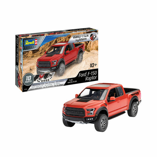 Revell Modellbausatz Ford F-150 Raptor, Pick-Up, Geländewagen, Easy Click System, ohne Kleben, 18 Teile, ab 10 Jahren, 07048