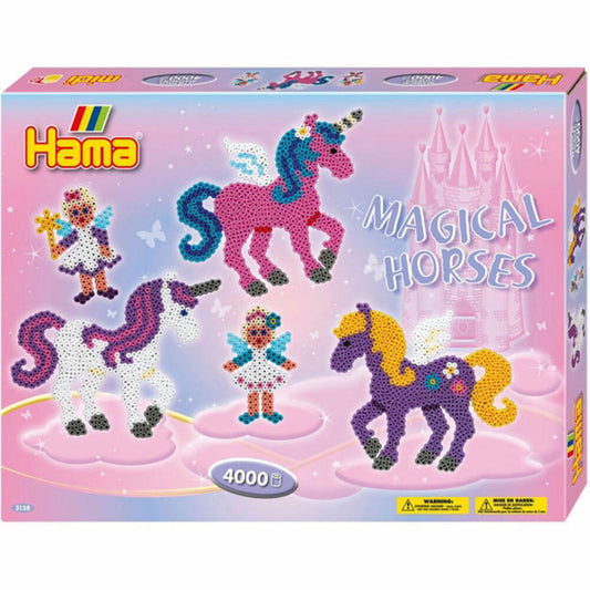Hama Iron-On Beads Midi - Gift Pack Magical Horses - 2 Pegboards