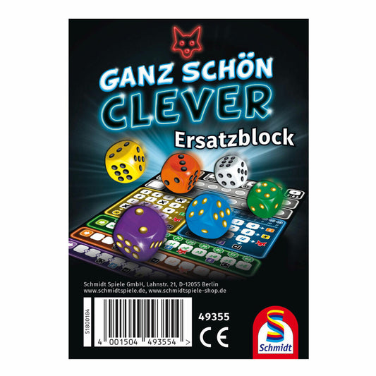 Schmidt Spiele Ganz Schön Clever!, Einzelblock 75 Blatt, Ersatzblock, Spielblock, 49355