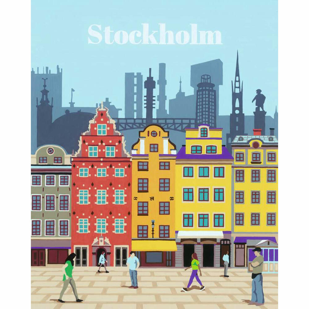 Ravensburger Malen nach Zahlen Colorful Stockholm, Malset, Malvorlage, Malen, 23520