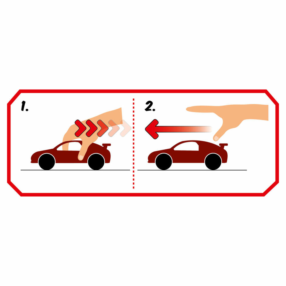 Revell Junior Kit Pull Back Rallye Car, Rennauto, Rot, Modellbausatz für Kinder, 36 Teile, ab 4 Jahren, 00831