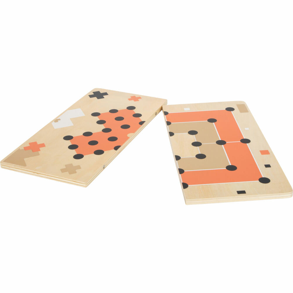 Legler small foot Mühle und Solitär Gold Edition, Brettspiel, Gesellschaftsspiel, Spiele Klassiker, 12220
