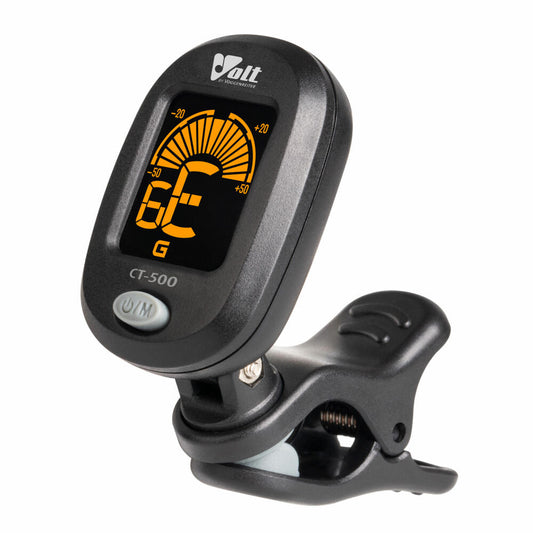 Voggenreiter VOLT Clip-Tuner CT-500, Stimmgerät, für Gitarre / Bass / Ukulele, Schwarz, 1199