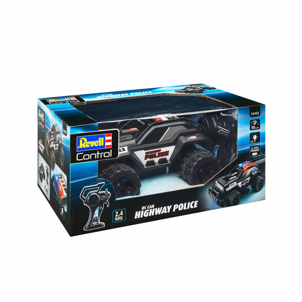 Revell Control RC Highway Police, ferngesteuertes Polizeiauto, 2.4 GHz, ab 6 Jahren, 24455
