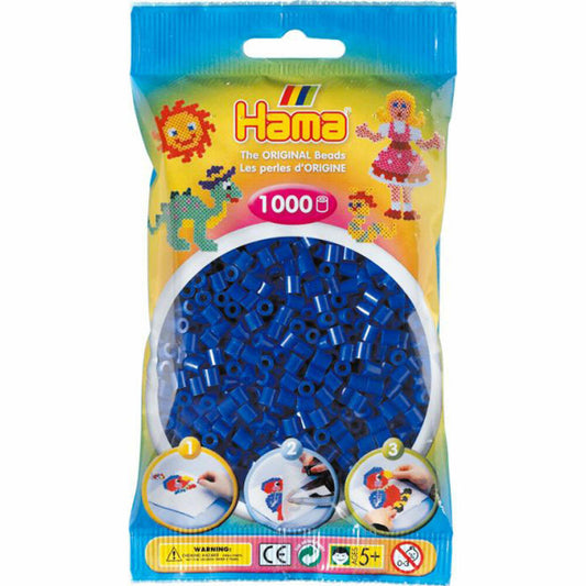 Hama Bügelperlen Midi - Blau 1000 Perlen