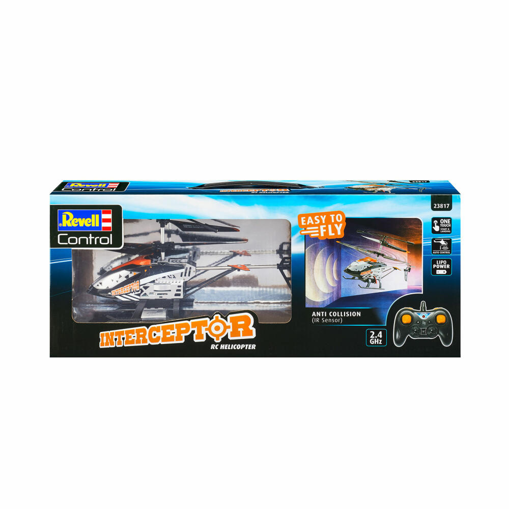 Revell Control Anti-Crash Helicopter Interceptor, ferngesteuerter Hubschrauber, Infrarot, ab 8 Jahren, 23817