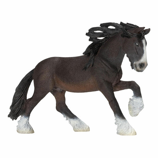 Schleich Farm Life Shire Stallion, Horse, Gelding, Farm, Toy Figure, 12 cm, 13734