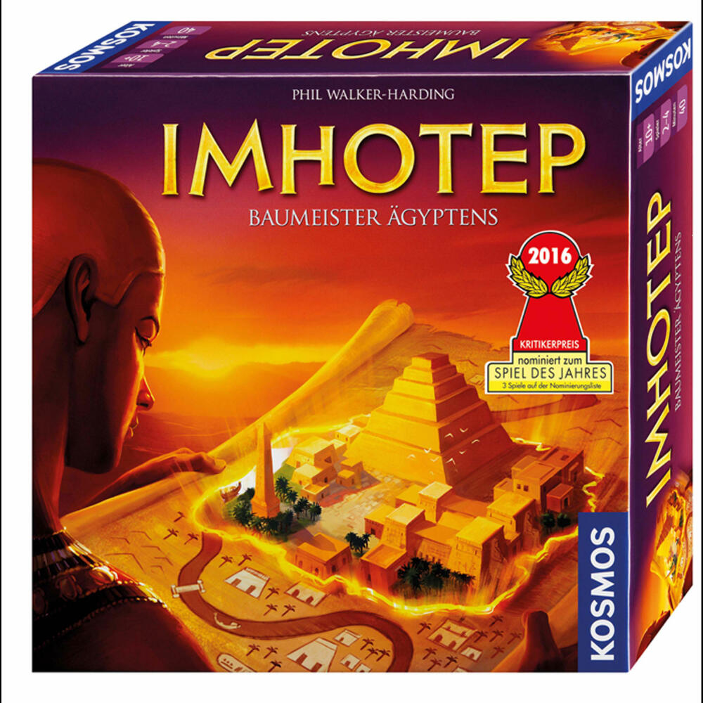 KOSMOS Imhotep Games Set, Game Board Game + Expansion A New Dynasty
