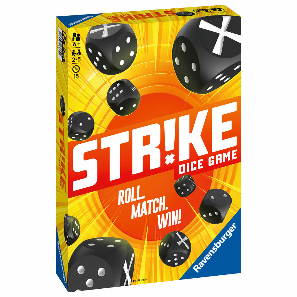 Ravensburger Board Games Strike, Family Game, Dice Game, Dice Game, 26840
