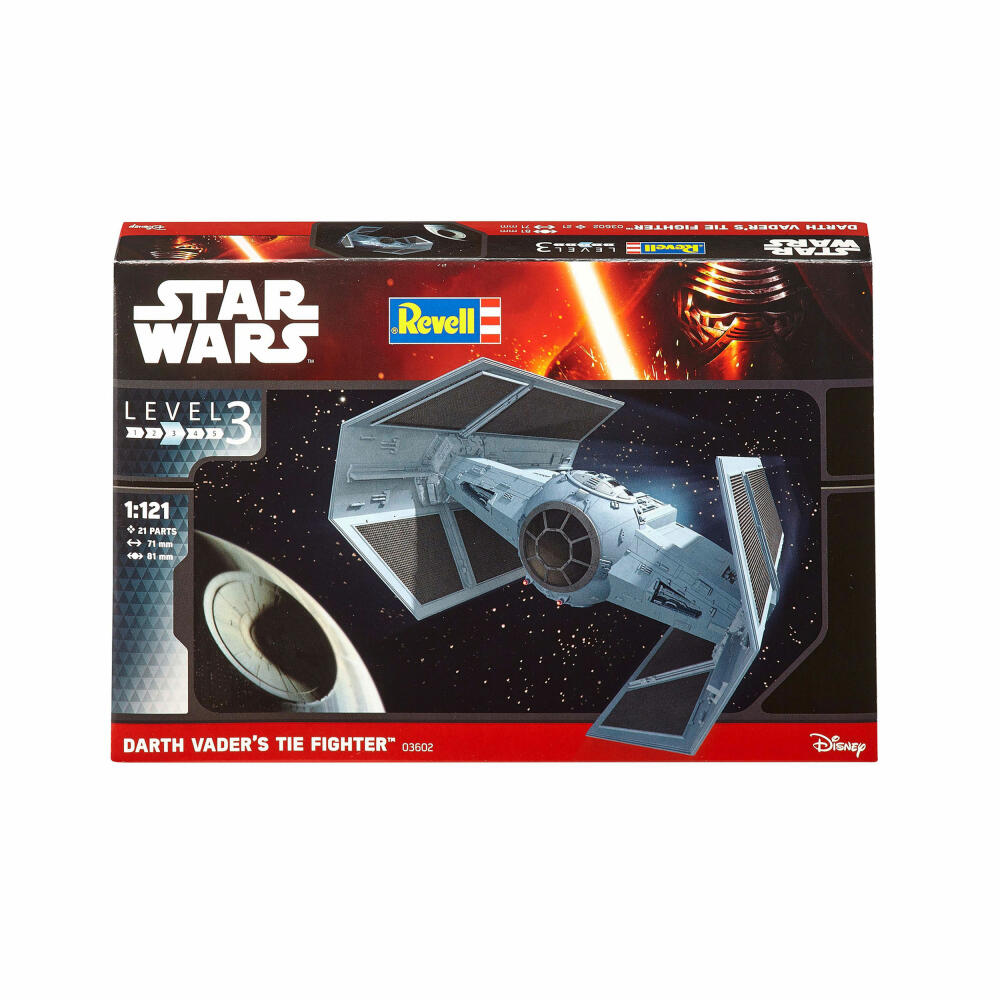 Revell Modellbausatz Star Wars Darth Vaders TIE Fighter, Raumschiff, 21 Teile, 03602