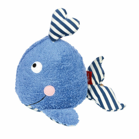 sigikid Badewannentier Wal, Plüschtier, Badespielzeug, Wasserspielzeug, Kuscheltier, Baumwolle / Polyester, 39661