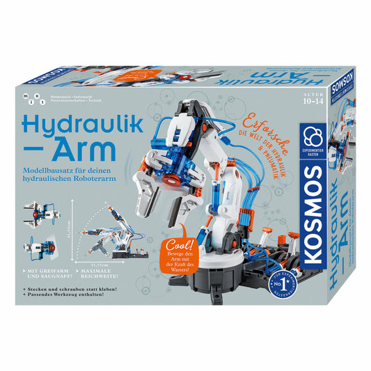 KOSMOS Hydraulik-Arm, Modellbausatz, Technik, Spielzeug, Basteln, Bauen, ab 10 Jahre, 620578