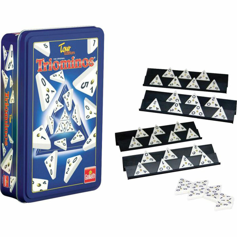 Goliath Triominos Tour Edition, board game, family game, ages 6 and up, 360632