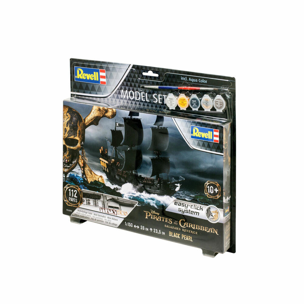 Revell Model Set Black Pearl, Modellbausatz mit Farben, Easy Click System, 112 Teile, ab 10 Jahren, 65499
