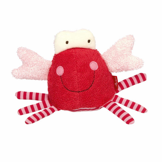 sigikid Badewannentier Krabbe, Plüschtier, Badespielzeug, Wasserspielzeug, Kuscheltier, Baumwolle / Polyester, 39657