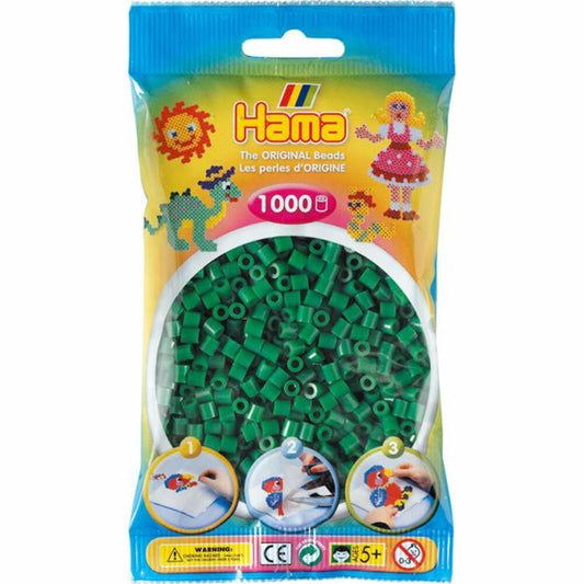 Hama Bügelperlen Perlen, grün 1.000 Stück