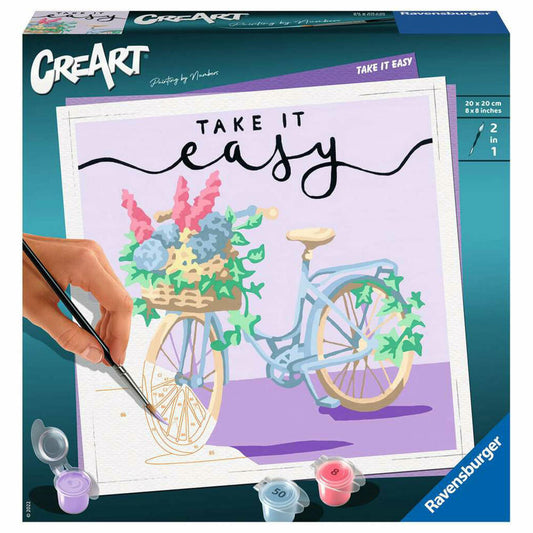Ravensburger CreArt Take it easy, painting by numbers, painting set, painting template, painting, 20099