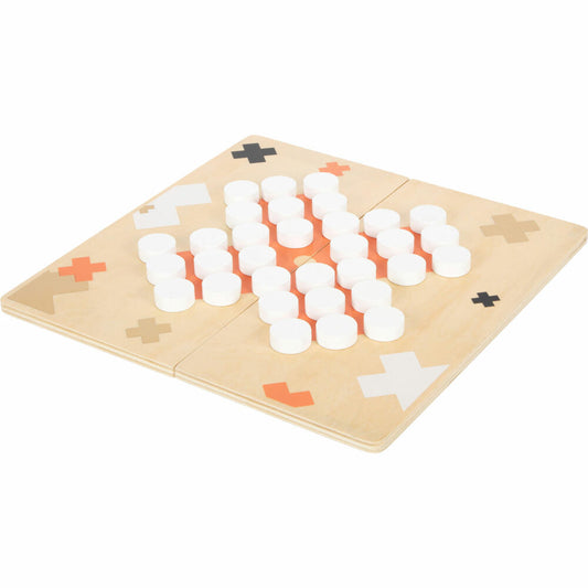 Legler small foot Mühle und Solitär Gold Edition, Brettspiel, Gesellschaftsspiel, Spiele Klassiker, 12220