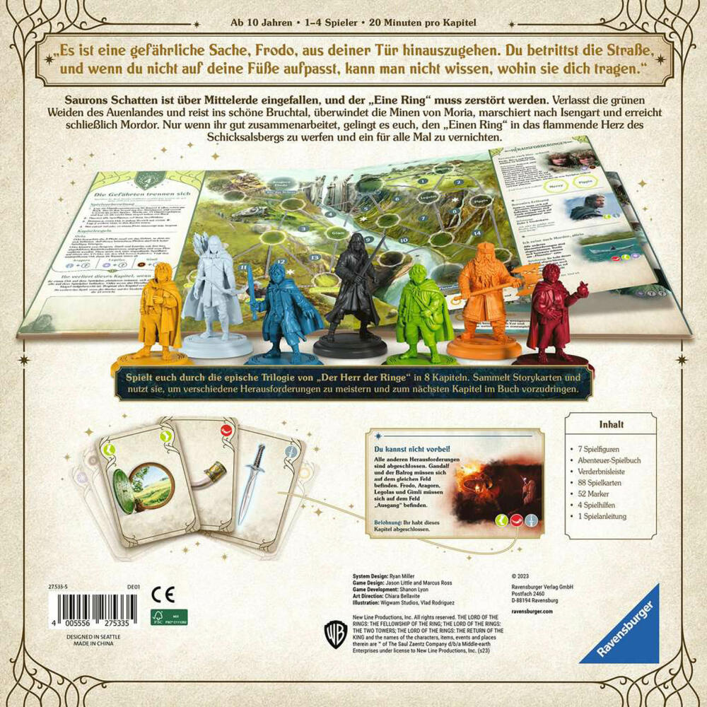Ravensburger Der Herr der Ringe - Adventure Book Game, Strategiespiel, Gesellschaftsspiel, ab 10 Jahren, 27533