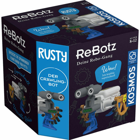 KOSMOS ReBotz - Rusty der Crawling-Bot, Roboter, Experimentierkasten, Bots, Spielzeug, 602574