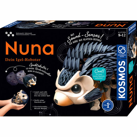 KOSMOS Experimentierkästen Nuna Igel-Roboter, Experimentierkasten, Igel Roboter, Modellbausatz, ab 8 Jahren, 62066