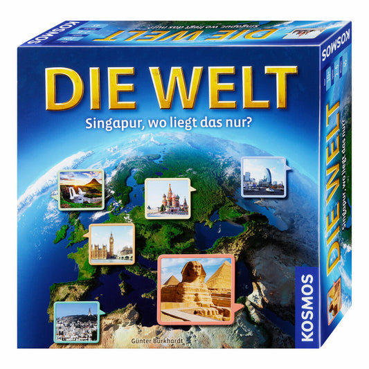 KOSMOS Family Games The World - Singapore, Where Is That?, Geography Game, Geography Geography Game, from 10 years, 691882
