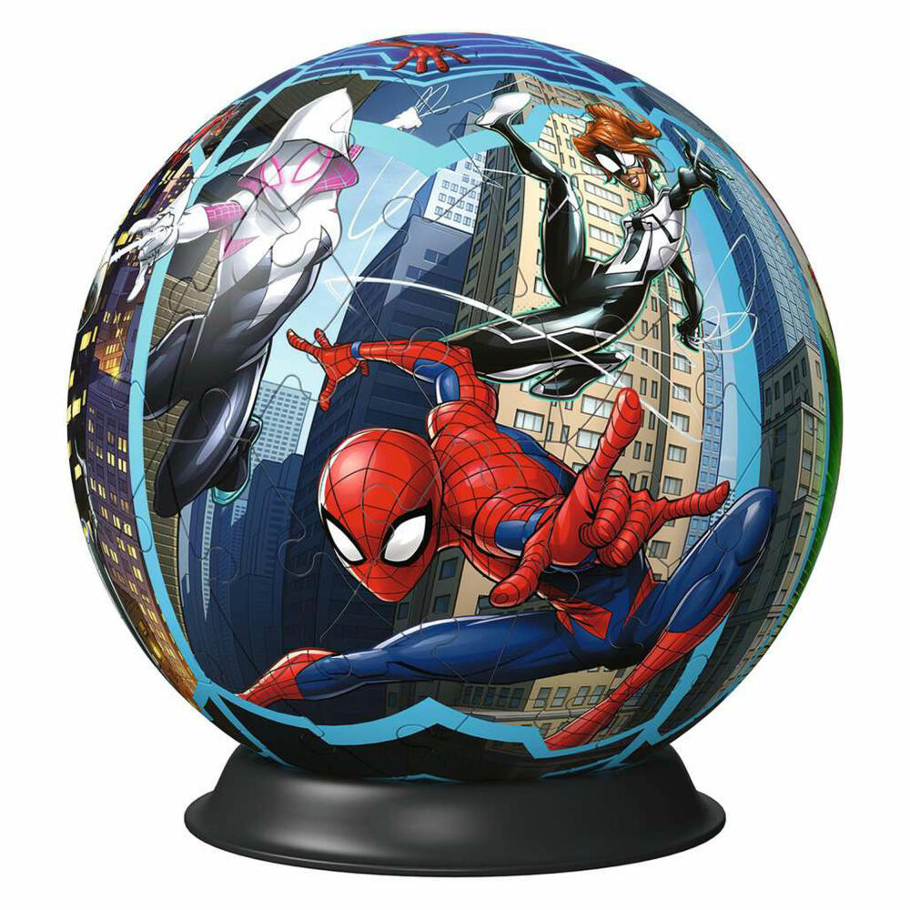 Ravensburger 3D Puzzle Ball Spiderman, Puzzleball, Puzzles, 72 pieces, from 6 years, 11563