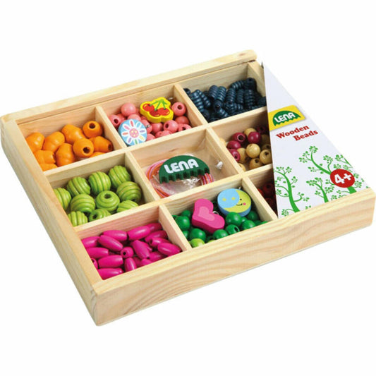 Lena wooden beads wooden box, medium