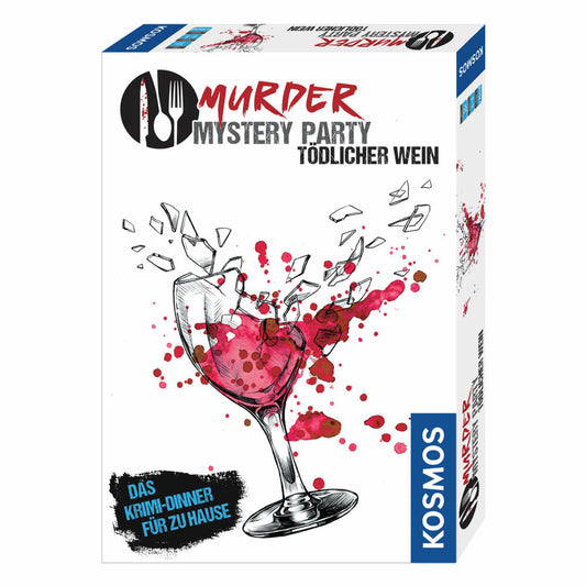 KOSMOS Murder Mystery Party Tödlicher Wein Gesellschaftsspiel, Krimi Spiel, Krimi Dinner, Crime, 695125