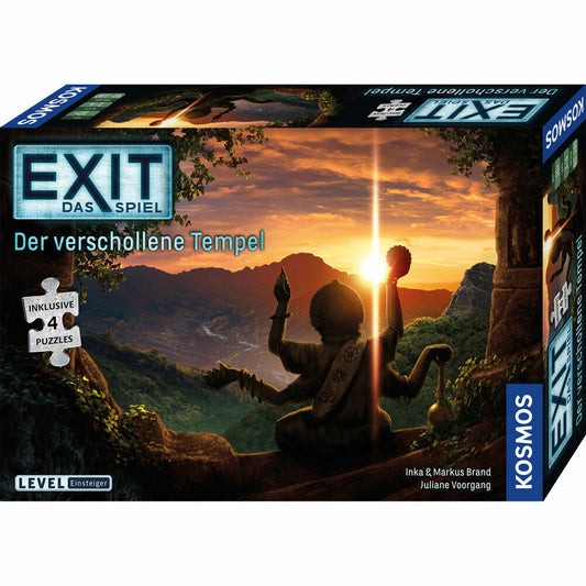 KOSMOS EXIT Das Spiel + Puzzle - Der verschollene Tempel, Puzzle, Spiel, Familienspiel, ab 10 Jahren, 692094