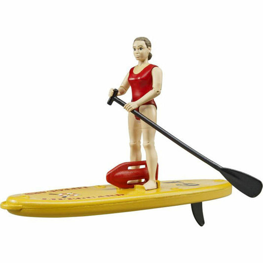 Bruder 62785 bworld Life Guard with Stand Up Paddle