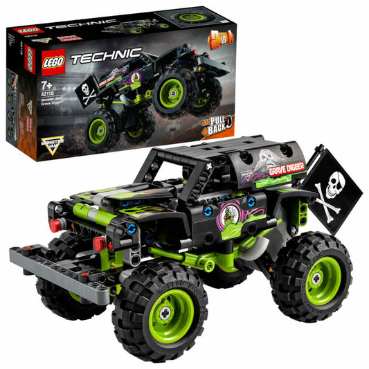 LEGO Technic Monster Jam Grave Digger, 212-tlg., Bauset, Konstruktionsset, Bausteine, Spielzeug, ab 7 Jahre, 42118