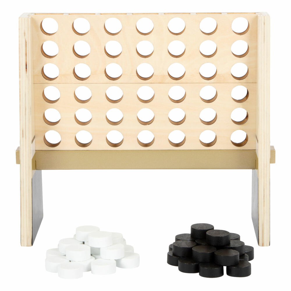 Legler Vier in einer Reihe Gold Edition, Gesellschaftsspiel, für 2 Spieler, Holz, 12219