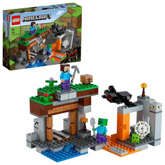 LEGO Minecraft The Abandoned Mine, 248 pcs, building set, construction set, building blocks, toy, ages 7 and up, 21166