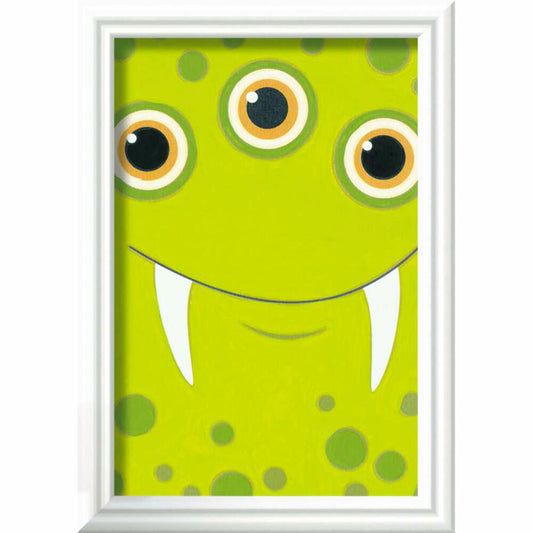 Ravensburger Malen nach Zahlen Grünes Monster, Malset, Malvorlage, Kinder, ab 7 Jahren, 23628