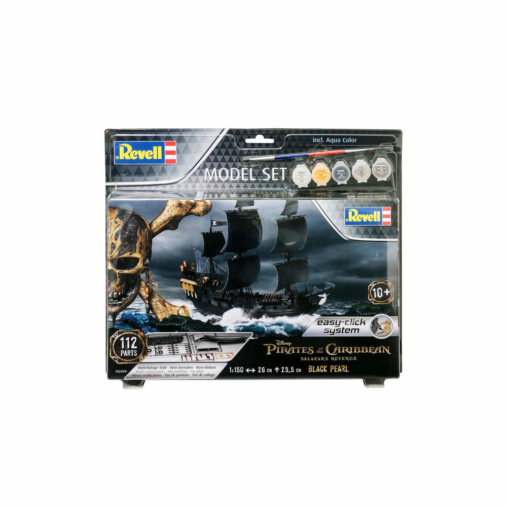 Revell Model Set Black Pearl, Modellbausatz mit Farben, Easy Click System, 112 Teile, ab 10 Jahren, 65499