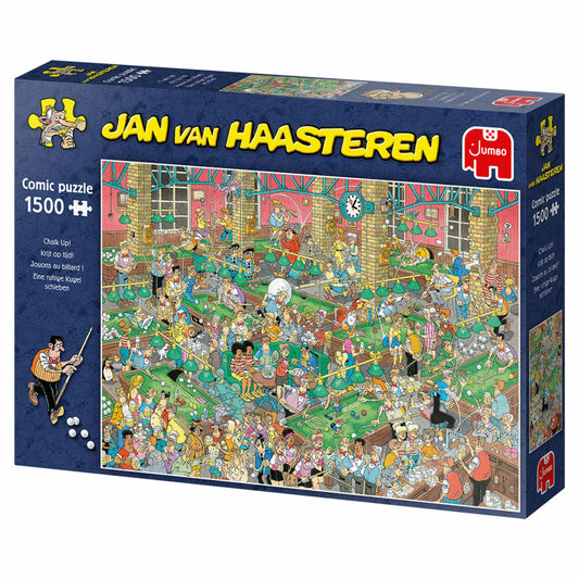 Jumbo Spiele Jan van Haasteren - Chalk Up!, Puzzle, Erwachsenenpuzzle, Puzzlespiel, 1500 Teile, 20026