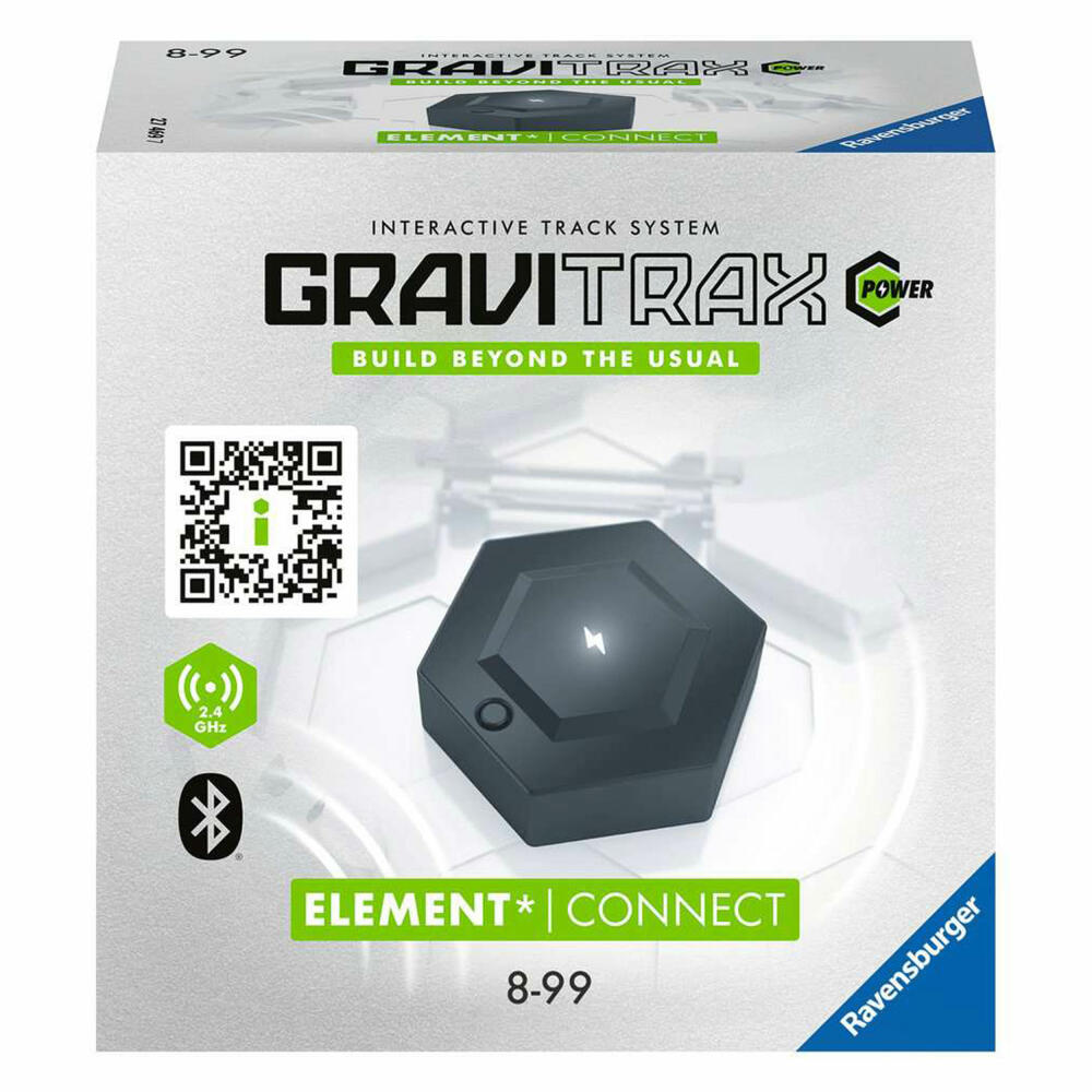 Ravensburger GraviTrax POWER Element Connect, Erweiterung, Interaktives Kugelbahnsystem, Kugelbahn, Zubehör, 27469