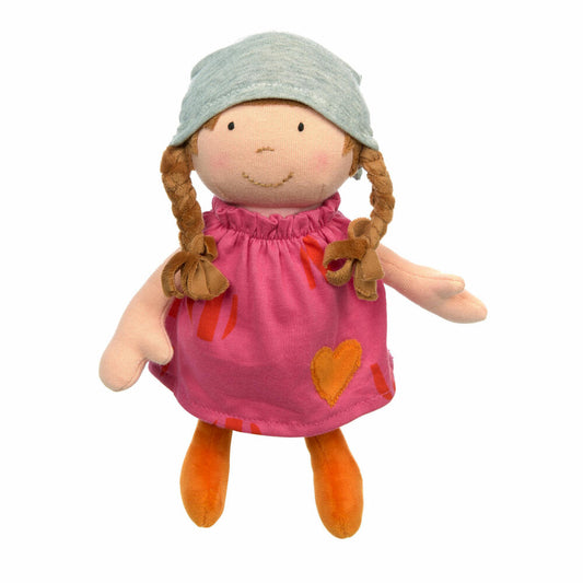 sigikid Softdolls Doll Small, Cloth Doll, Cuddly Doll, Play Doll, Pink, 24 cm, 39409